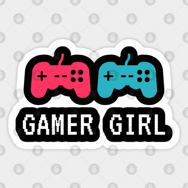 Gamer girl Sticker by Tshirtiz